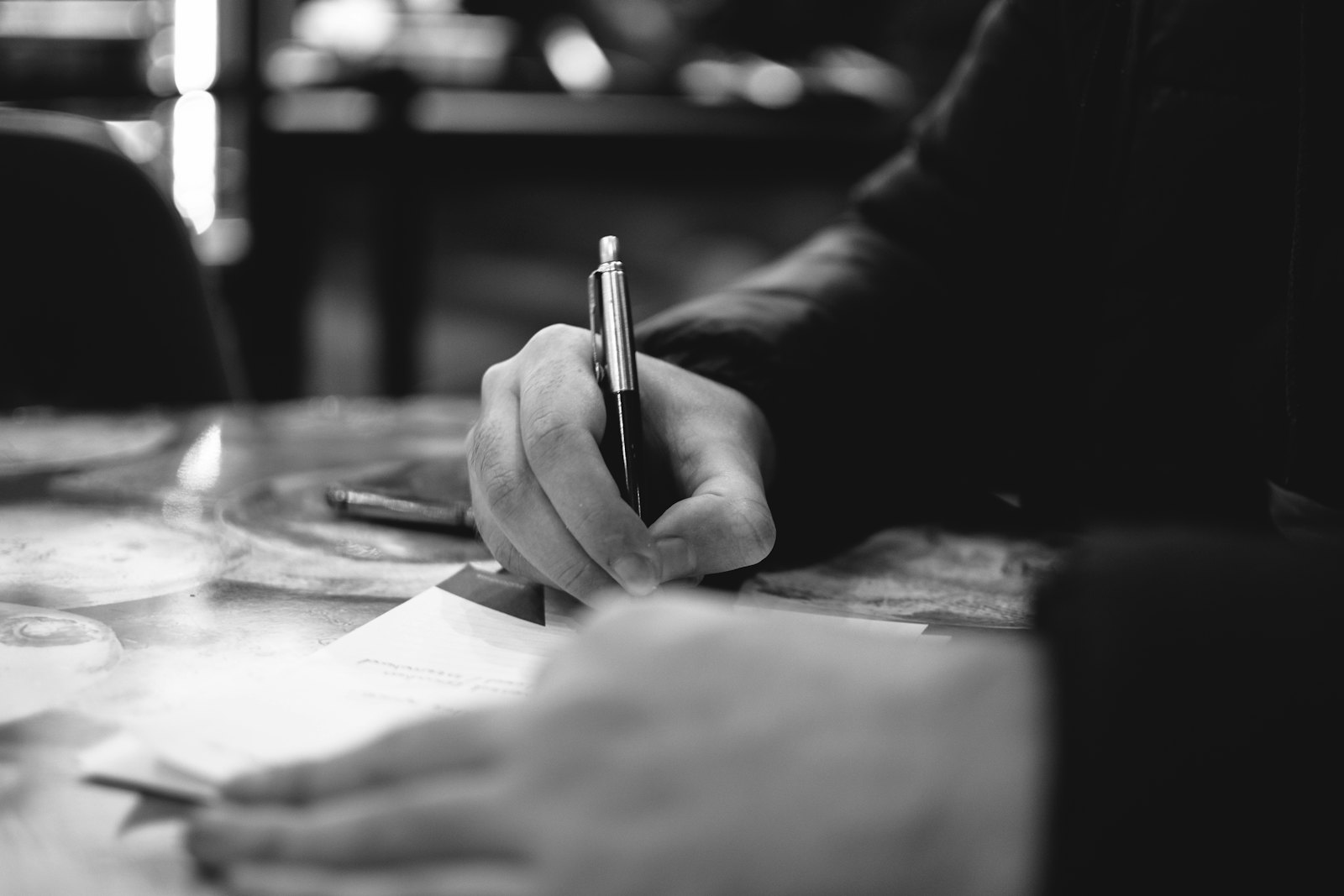 Legal Contract Signing Pen — Landers Accidents On Property Lawyer, Landers CA