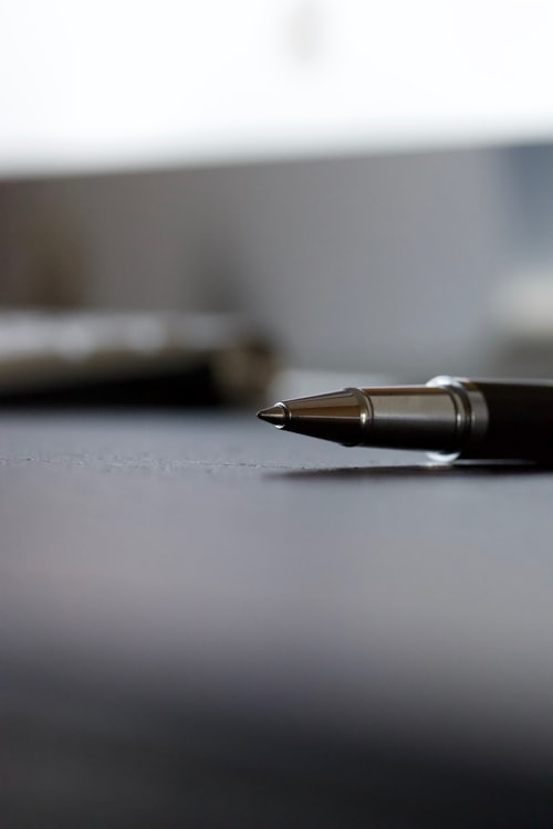 Legal Contract Signing Pen — Motor Vehicle Accidents Lawyer, Lakewood CA