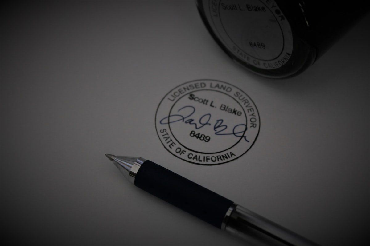 Legal Contract Signing Pen — Kaplan Construction Accident Lawyer, Garden Grove CA