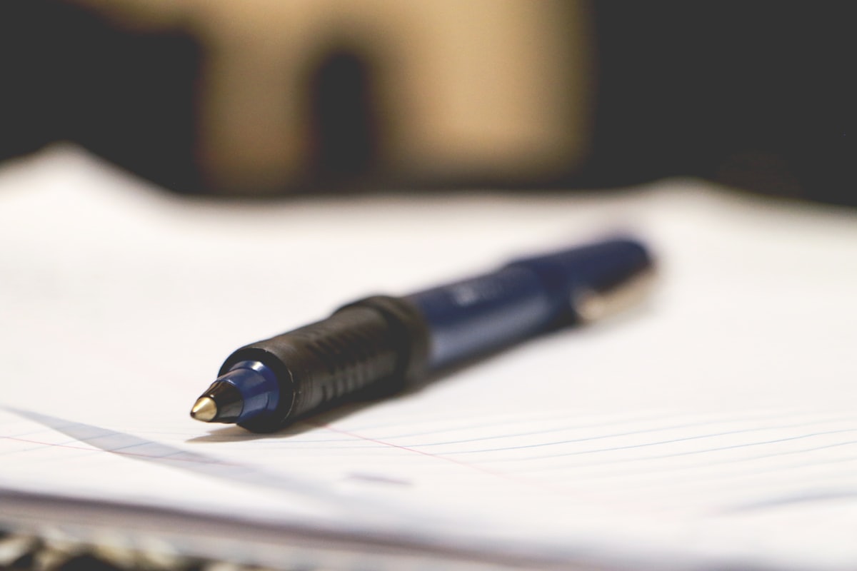 Legal Contract Signing Pen — Zuckerman Personal Injury Attorneys, Glendale CA