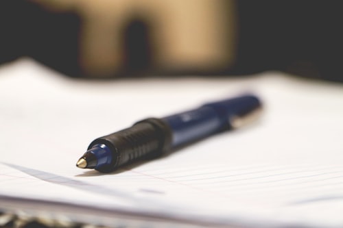 Legal Contract Signing Pen — Zuckerman Personal Injury Attorneys, Glendale CA
